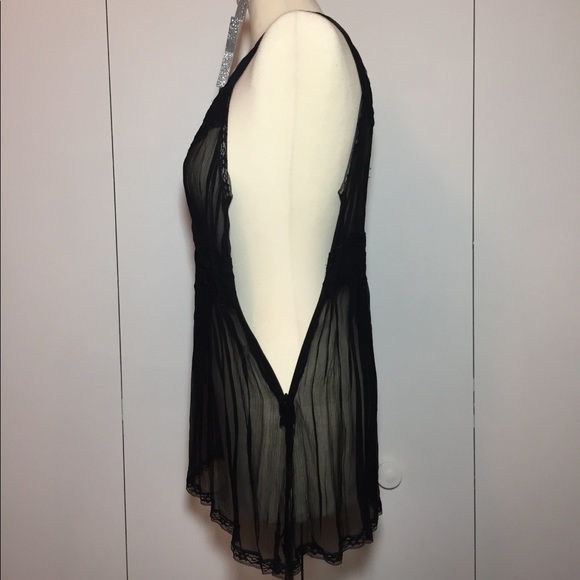 A•B•S Collection Black Sheer Blouse - Picture 4 of 8
